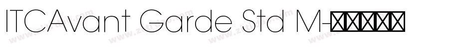 ITCAvant Garde Std M字体转换